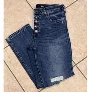 KUT Women's High Rise Jeans - Rachael Fab AB Mom Jean- 6Long